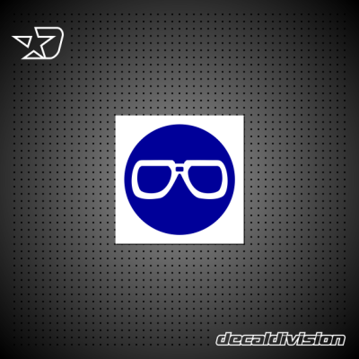 MV1 - Eye protection shall be worn sign